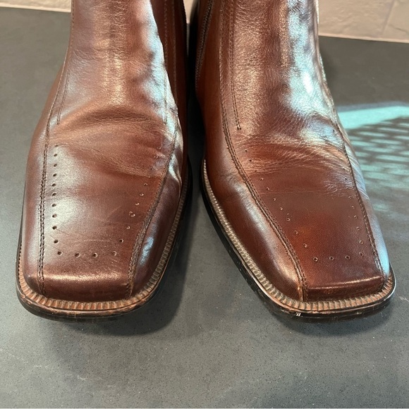 Stacy Adams sz 9.5 brown leather boots main image 13